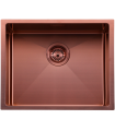 Fregadero acero 1 cubeta Ágata 54 x44 Fregaderos Color: acero, antracita, rosé mate Numero de