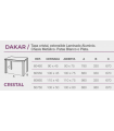 Mesa Dakar cristal patas plata y blanco Mesas, sillas y taburetes Color de cristal: berenjena