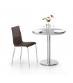 Mesa Zama tapa laminado base cromo Mesas, sillas y taburetes Medidas: 60 cm, 80 cm., 90 cm.; Color