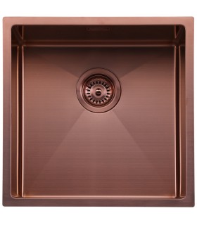 Fregadero acero 1 cubeta 440 x 440 mm Pirita Fregaderos Color: acero, antracita, rosé mate Numero