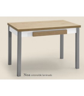 Mesa extensible Noa laminado Mesas, sillas y taburetes Medidas: 100 x 50, 100 x 60, 110 x 70; Color
