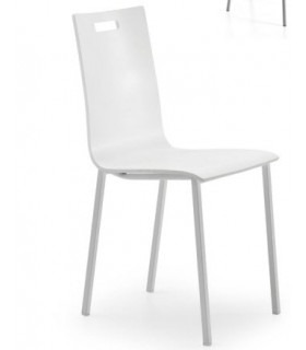 Pack 2 sillas Sonia Mesas, sillas y taburetes Acabado asientos: blanco, cerezo, natural, plata