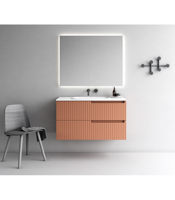 Mueble de baño Synergy 2 cajones 80cm Fiora Muebles de baño Uñero: derecha, izquierda; Colores