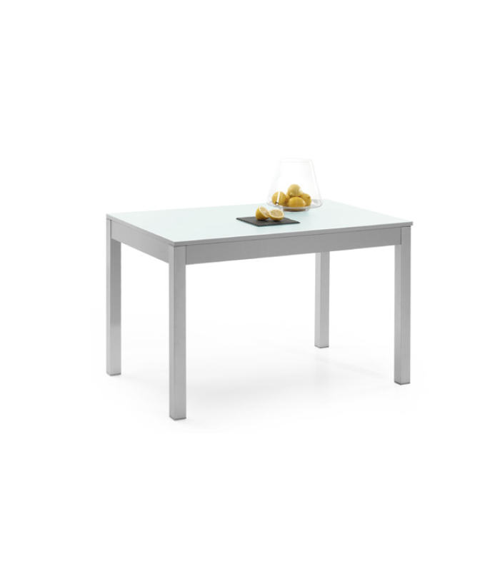 Mesa Indy cristal extensible chasis blanco Mesas, sillas y taburetes    Tienda Online Casa y