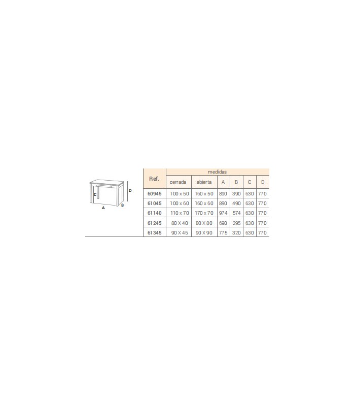 Mesa ext Eva laminado y chasis plata patas plata Mesas, sillas y taburetes    Tienda Online Casa y